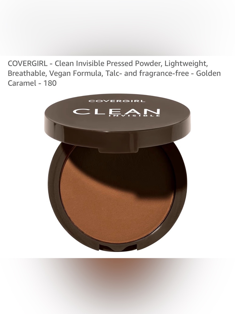 COVERGIRL Clean Invisible Pressed Powder — Brand new 180 golden caramel